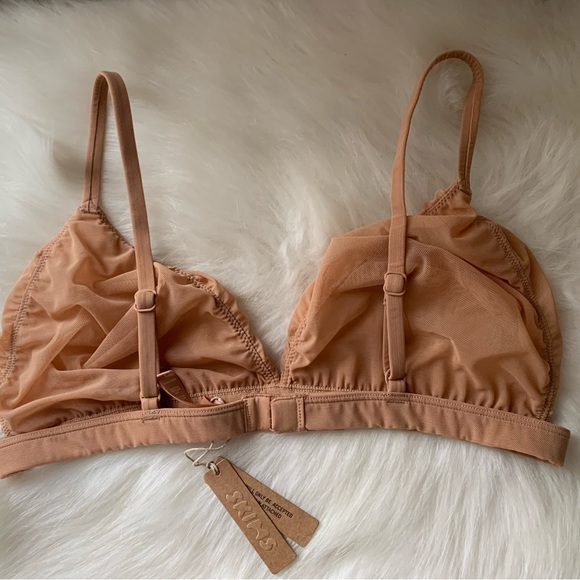 🤎SKIMS Fits Everybody Mesh Bralette L (BR-TRI-0032) - Picture 2 of 3